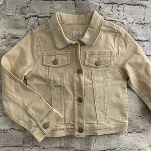 NWT Gymboree Gold shimmer denim jacket Size Small 5-6